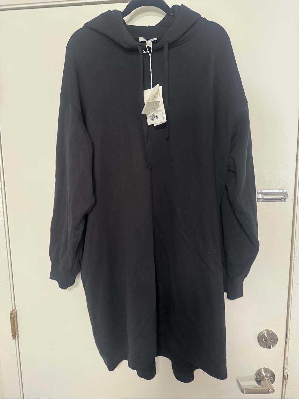 COS SWEATSHIRT HOODIE DRESS WITH POCKETS SIZE LARGE NWT